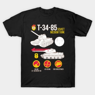 To the tank lover! T-34-85 Tank T-Shirt